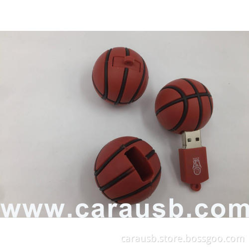 basketball 3D ball shape usb sticks PVC made basketballer flash drives